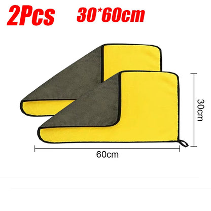 1-5Pcs Microfiber Towel Car Microfiber Cloth Wash Towel Microfiber Cleaning Cloth Absorbent Car Wash Drying Towel Auto Detailing