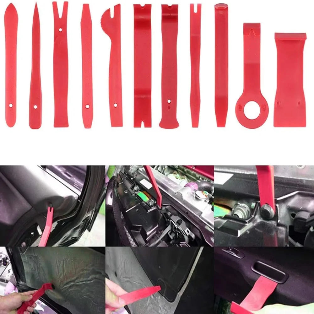 5/12/41/161/231PCS Auto Clip Pliers Fastener Remover Pry Tool Car Trim Removal Tool for Car Audio Dash Door Panel Window Molding
