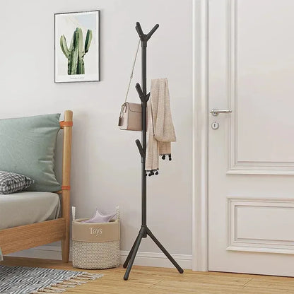 Clothes and Hats Rack Floor To Floor Bedroom Coat Hook Bedroom Vertical Tree Branch Shape Holder Hat Scarf Handbag Storage Hange