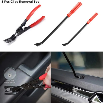 5/12/41/161/231PCS Auto Clip Pliers Fastener Remover Pry Tool Car Trim Removal Tool for Car Audio Dash Door Panel Window Molding