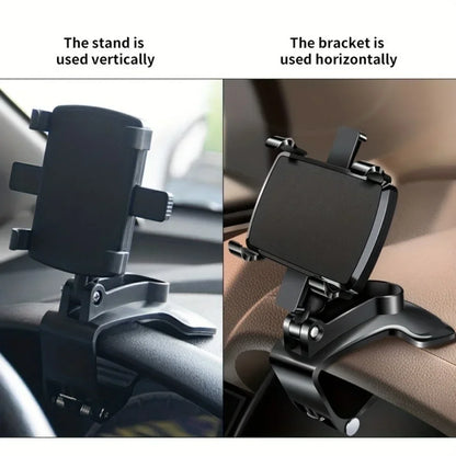 Car Mobile Phone Holder Universal Dashboard Phone Holder Easy Clip Mount Stand Cellphone Stand For GPS Navigation Hanging Holder