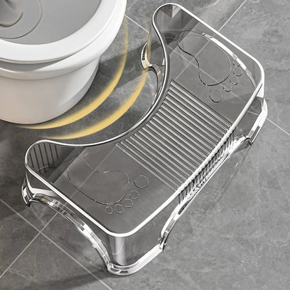 1PC Thick Anti-Slip Toilet Stool - Ergonomic Squatting Footstool for Bathroom, Adult Squat Potty