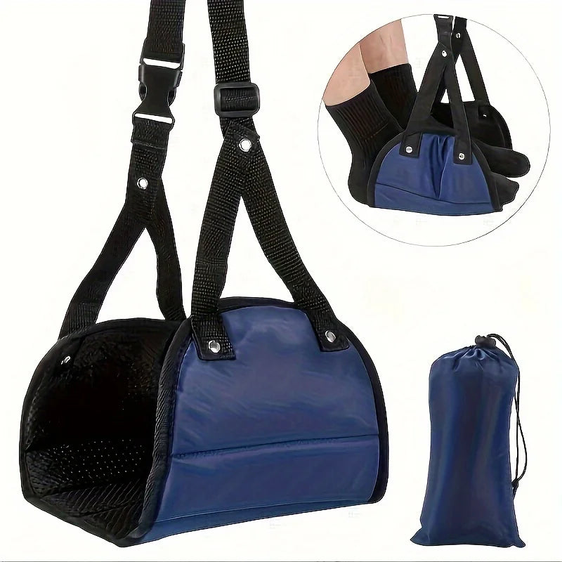 Adjustable foot hammocks for travel, car, airplane rest, office hanging, simple leg support foot pads, foot hammocks